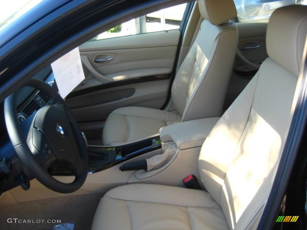 2011 3 Series 328i Sedan - Jet Black / Beige photo #5