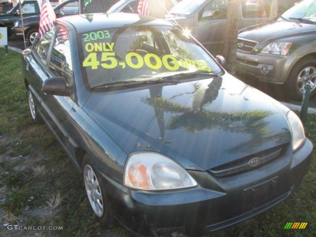 2003 Rio Sedan - Willow Green / Beige photo #1