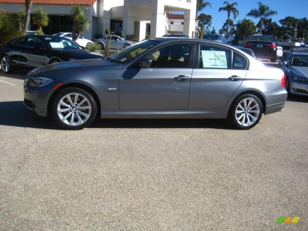 2011 3 Series 328i Sedan - Space Gray Metallic / Black photo #2