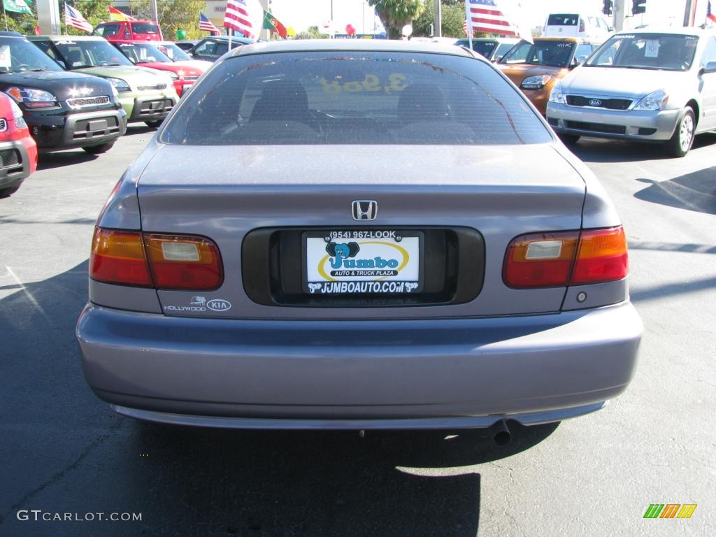 1995 Civic DX Coupe - Horizon Grey Metallic / Grey photo #8