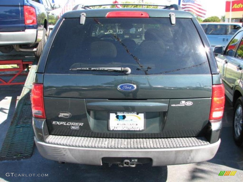 2003 Explorer XLT - Aspen Green Metallic / Medium Parchment Beige photo #8