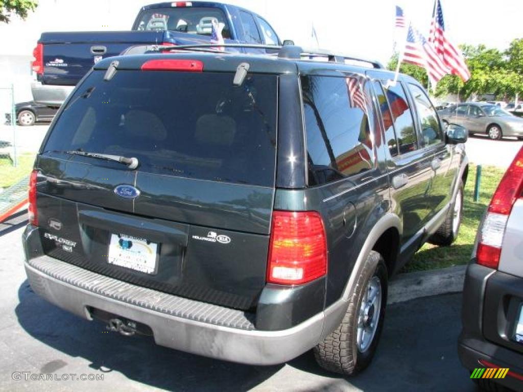 2003 Explorer XLT - Aspen Green Metallic / Medium Parchment Beige photo #10