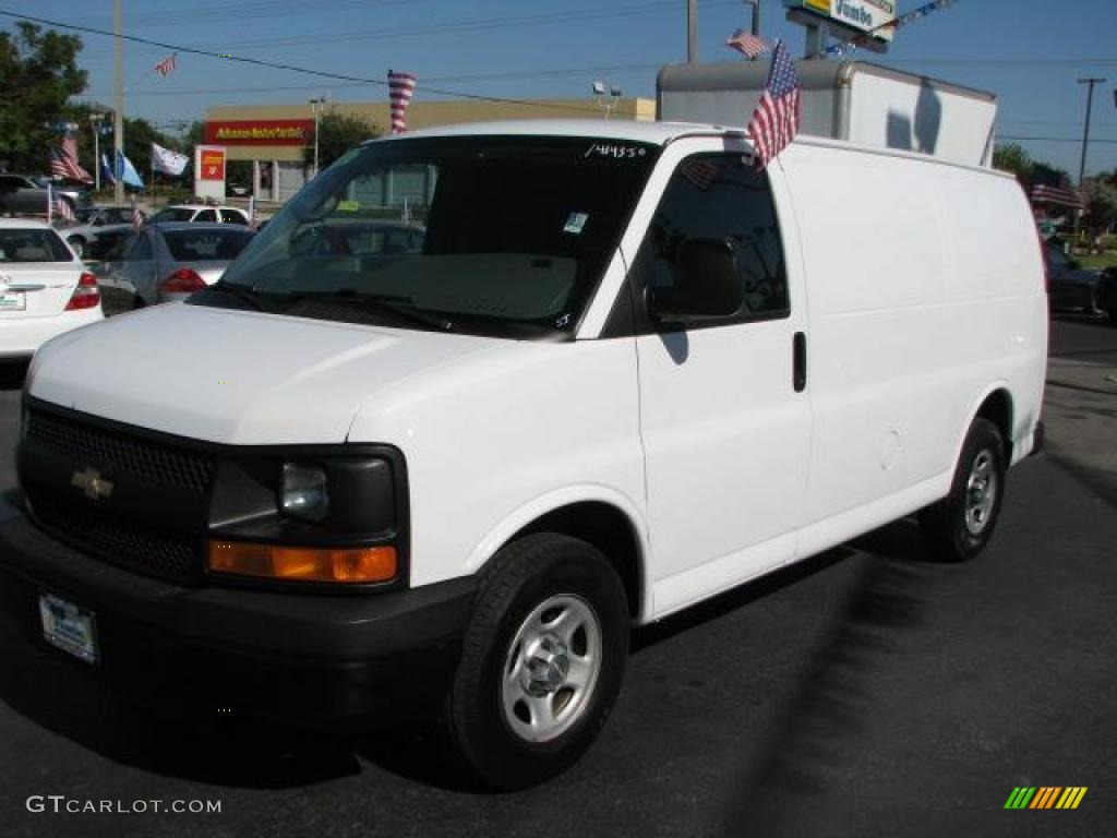 2006 Express 1500 Commercial Utility Van - Summit White / Medium Dark Pewter photo #5
