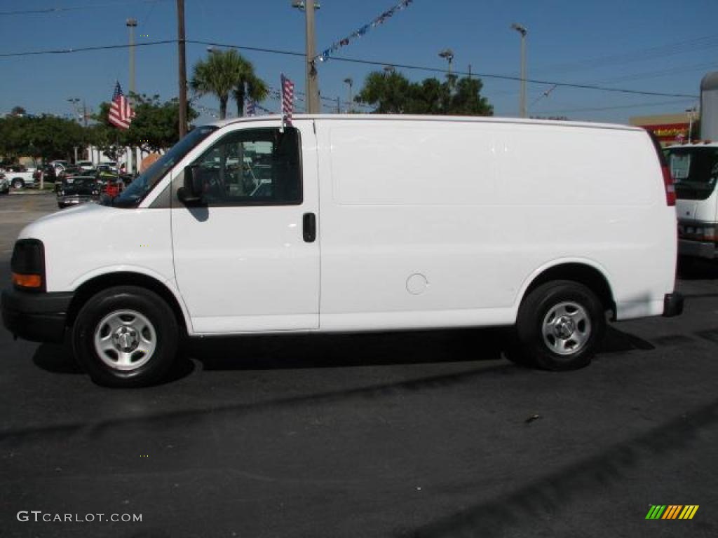 2006 Express 1500 Commercial Utility Van - Summit White / Medium Dark Pewter photo #6