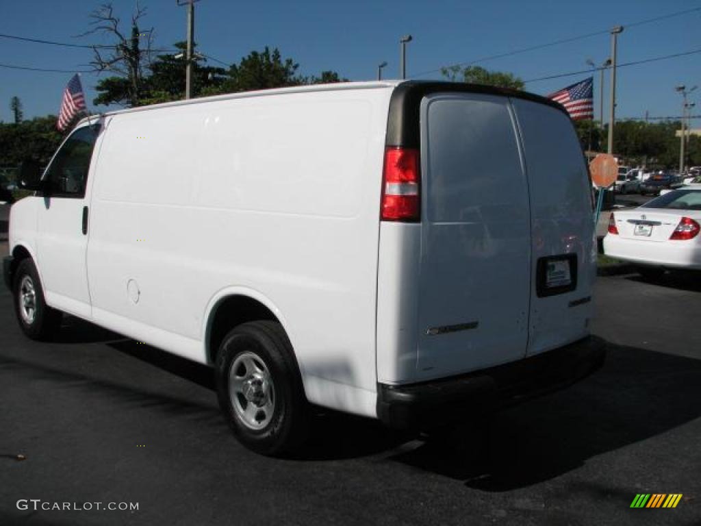 2006 Express 1500 Commercial Utility Van - Summit White / Medium Dark Pewter photo #7