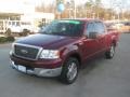 2005 Dark Toreador Red Metallic Ford F150 Lariat SuperCrew  photo #1