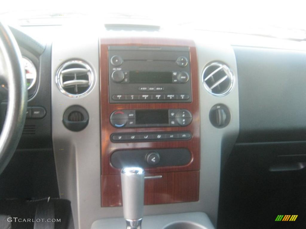 2005 F150 Lariat SuperCrew - Dark Toreador Red Metallic / Black photo #9