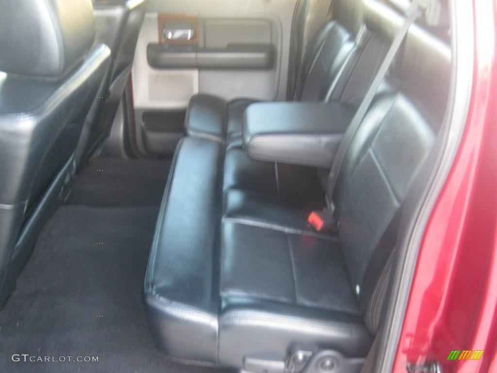 2005 F150 Lariat SuperCrew - Dark Toreador Red Metallic / Black photo #16