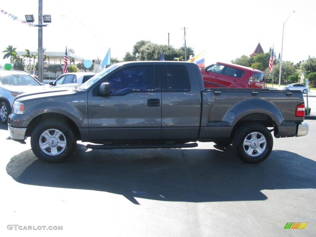 2004 F150 XLT SuperCab - Dark Shadow Grey Metallic / Dark Flint photo #6