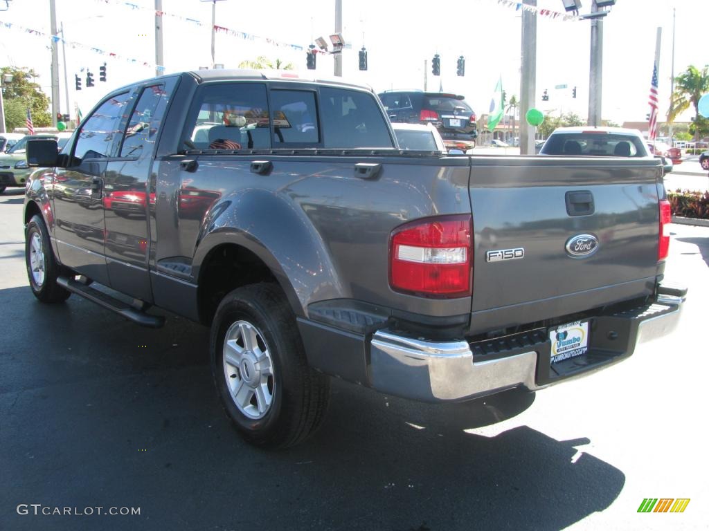 2004 F150 XLT SuperCab - Dark Shadow Grey Metallic / Dark Flint photo #7