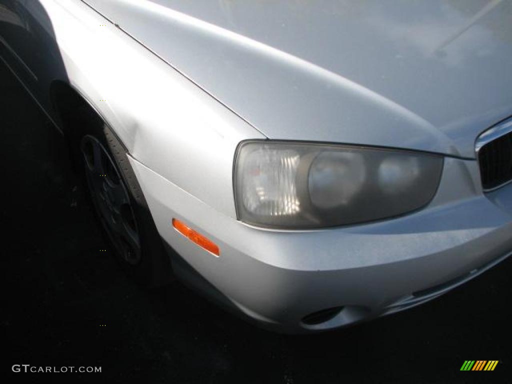 2002 Elantra GLS Sedan - Silver Pewter / Gray photo #2