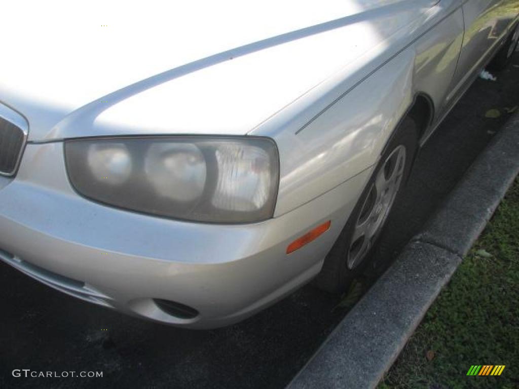 2002 Elantra GLS Sedan - Silver Pewter / Gray photo #4