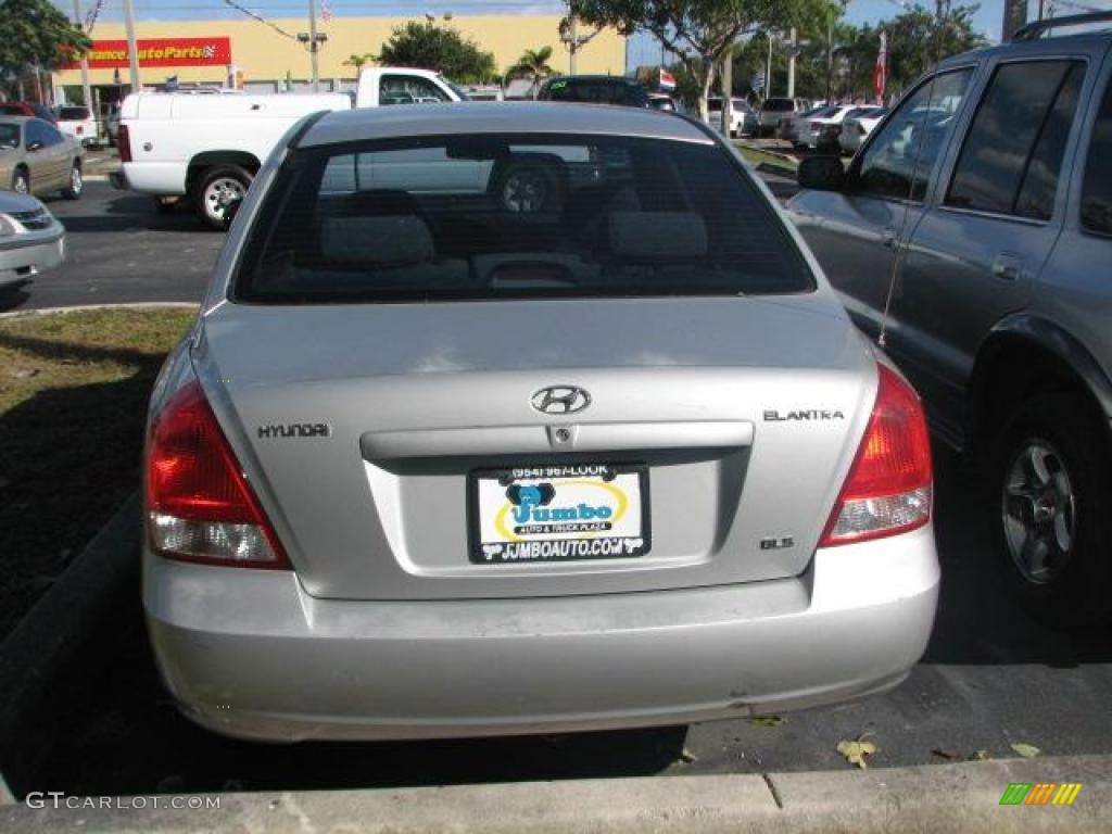 2002 Elantra GLS Sedan - Silver Pewter / Gray photo #8