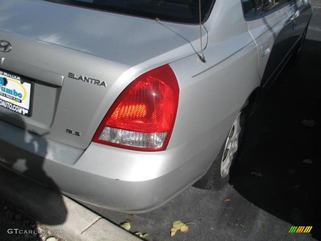 2002 Elantra GLS Sedan - Silver Pewter / Gray photo #9