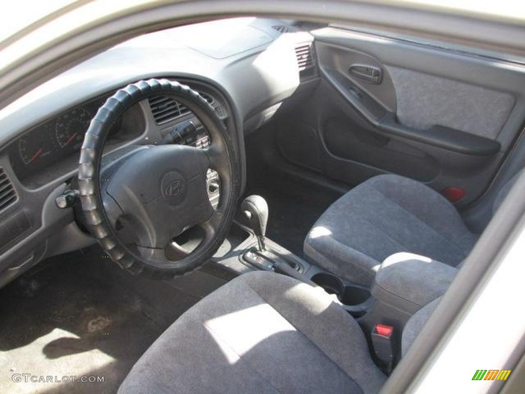 2002 Elantra GLS Sedan - Silver Pewter / Gray photo #15