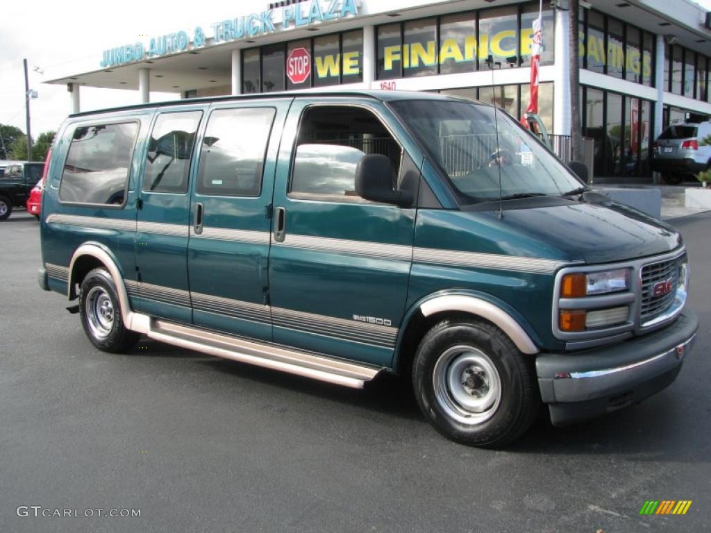 1999 Savana Van G1500 Passenger Conversion - Laguna Green Metallic / Neutral photo #1