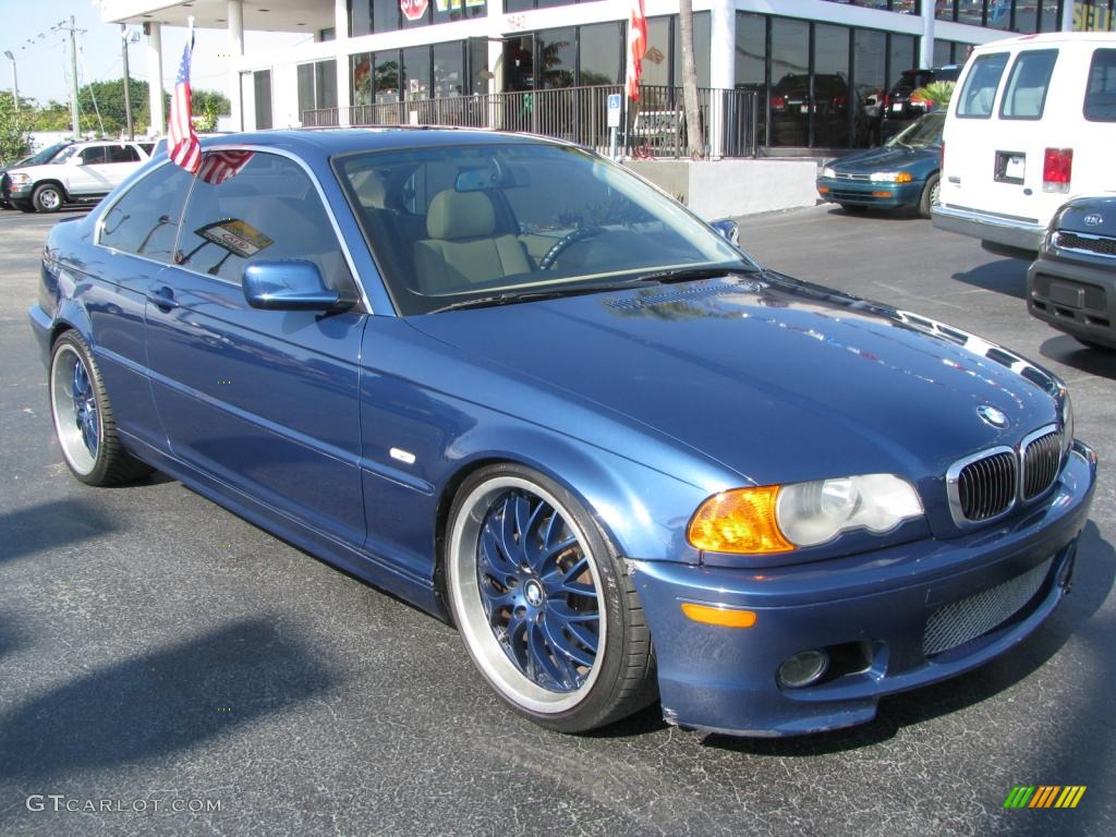 Topaz Blue Metallic 2000 BMW 3 Series 328i Coupe Exterior Photo #44176173