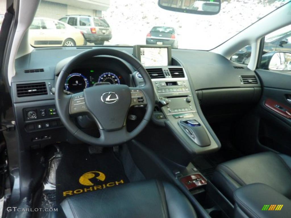 2010 Lexus HS 250h Hybrid Premium Black Dashboard Photo #44176724
