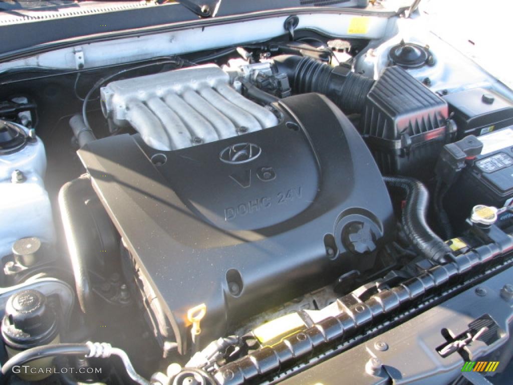 2005 Sonata LX V6 - Bright Silver / Black photo #20