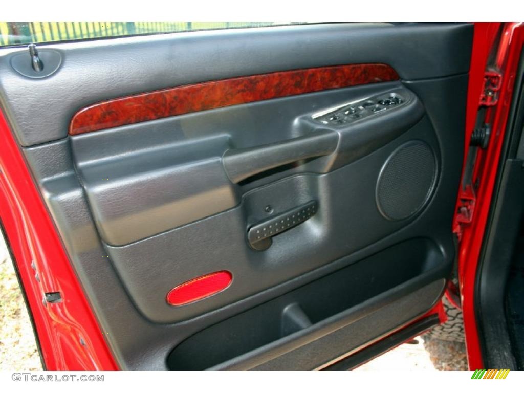 2002 Dodge Ram 1500 Sport Quad Cab 4x4 Dark Slate Gray Door Panel Photo #44180131