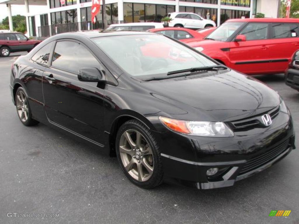 Nighthawk Black Pearl 2006 Honda Civic EX Coupe Exterior Photo #44181596