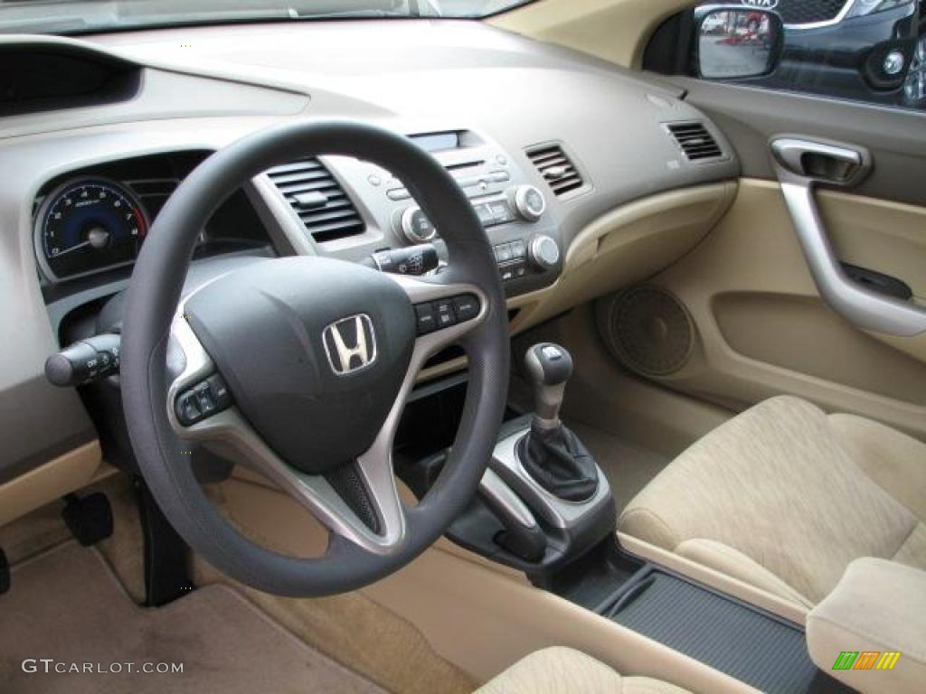 2006 Honda Civic EX Coupe Ivory Dashboard Photo #44181820