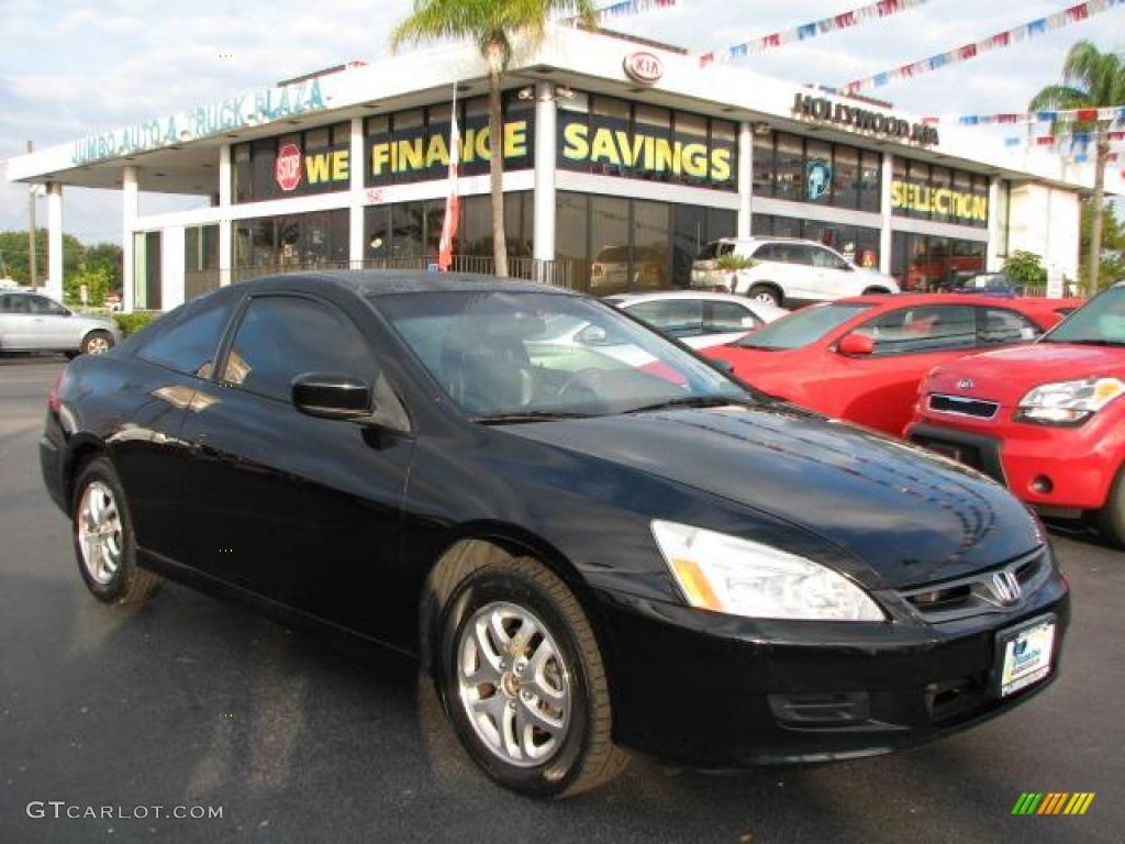 2006 Accord EX-L V6 Coupe - Nighthawk Black Pearl / Black photo #1