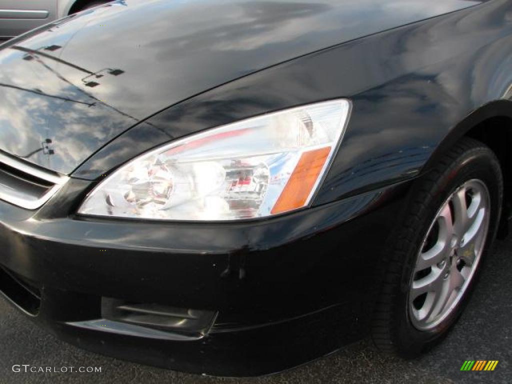 2006 Accord EX-L V6 Coupe - Nighthawk Black Pearl / Black photo #4