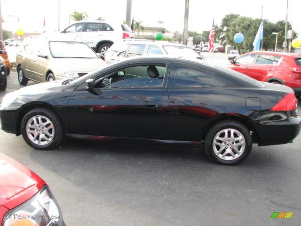 2006 Accord EX-L V6 Coupe - Nighthawk Black Pearl / Black photo #6