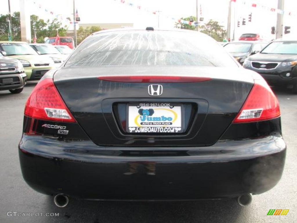 2006 Accord EX-L V6 Coupe - Nighthawk Black Pearl / Black photo #9