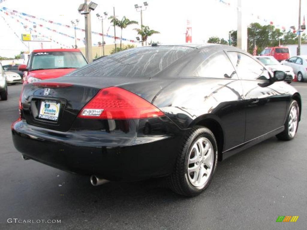 2006 Accord EX-L V6 Coupe - Nighthawk Black Pearl / Black photo #11