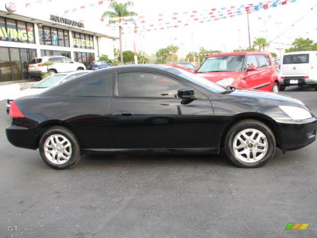 2006 Accord EX-L V6 Coupe - Nighthawk Black Pearl / Black photo #12