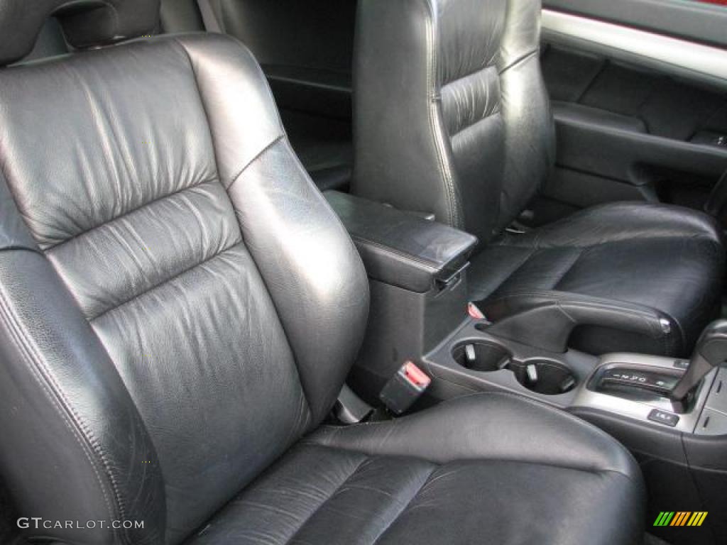 2006 Accord EX-L V6 Coupe - Nighthawk Black Pearl / Black photo #14