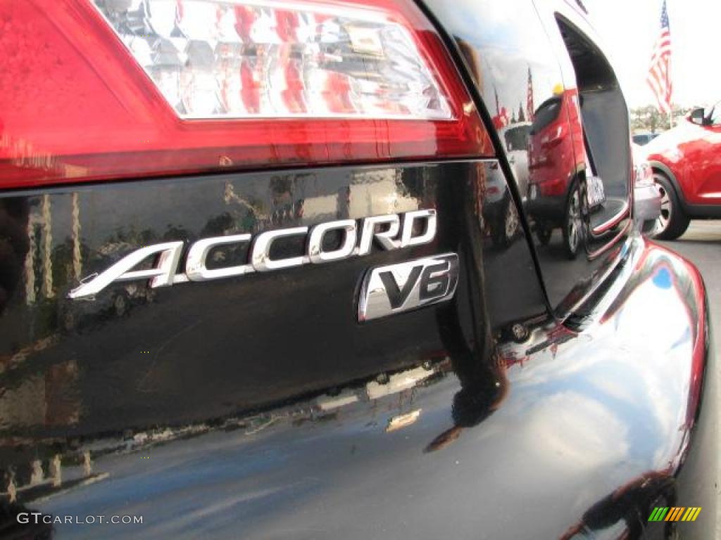 2006 Accord EX-L V6 Coupe - Nighthawk Black Pearl / Black photo #23