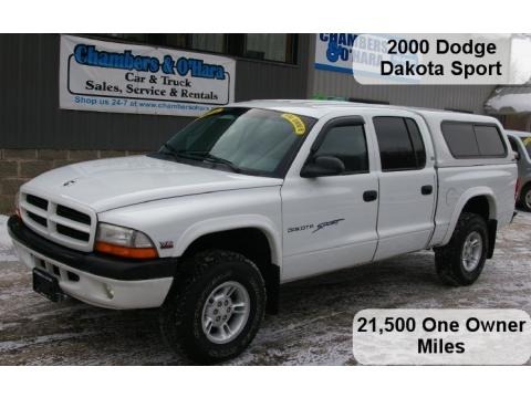 2000 Dodge Dakota Sport Crew Cab 4x4 Data, Info and Specs