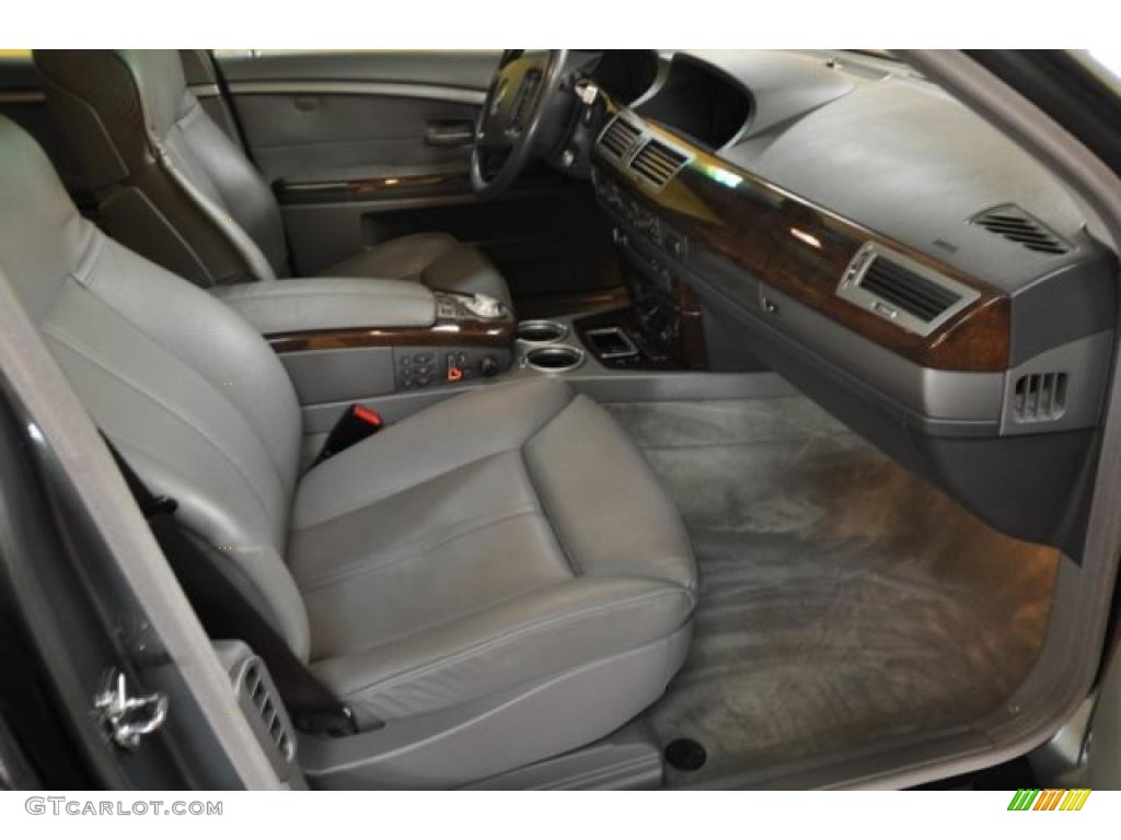 2004 7 Series 745Li Sedan - Titanium Grey Metallic / Basalt Grey/Flannel Grey photo #15