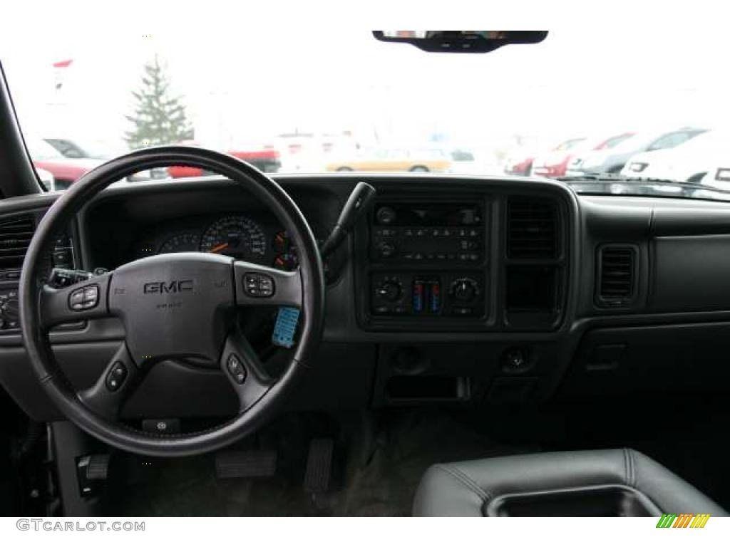 2005 Sierra 1500 Z71 Extended Cab 4x4 - Onyx Black / Dark Pewter photo #9