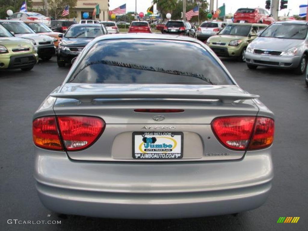 2000 Alero GLS Sedan - Silvermist / Pewter photo #9