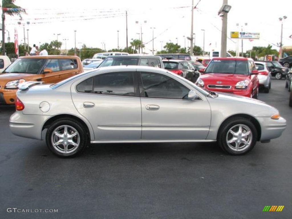 2000 Alero GLS Sedan - Silvermist / Pewter photo #12