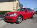 2008 Garnet Ember Red Infiniti G 35 x Sedan  photo #3