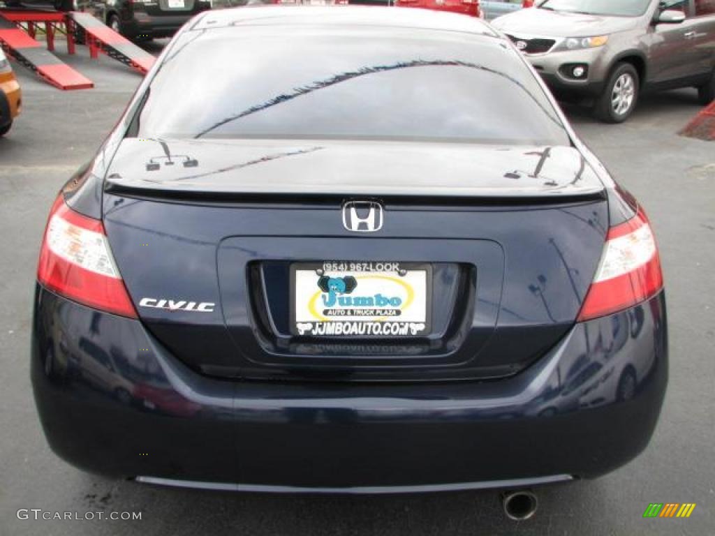 2007 Civic EX Coupe - Royal Blue Pearl / Gray photo #9