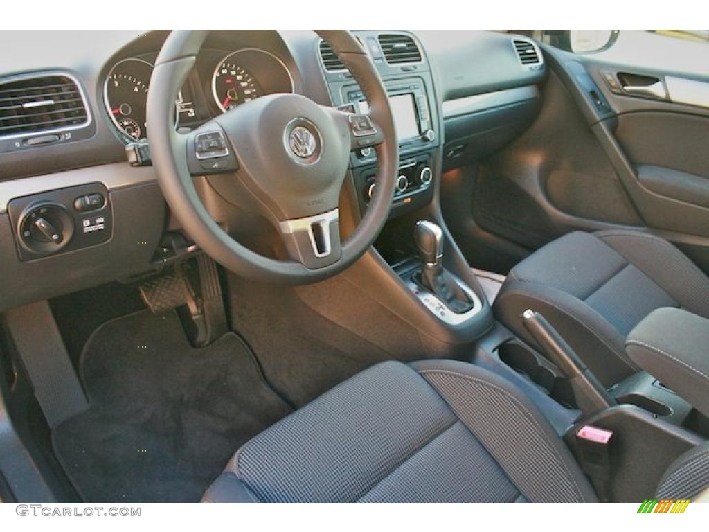 Titan Black Interior 2011 Volkswagen Golf 4 Door TDI Photo #44190835