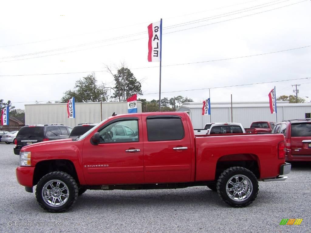 2008 Silverado 1500 LT Crew Cab - Victory Red / Ebony photo #6