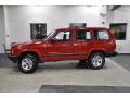 2000 Flame Red Jeep Cherokee SE  photo #1