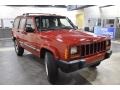 2000 Flame Red Jeep Cherokee SE  photo #4