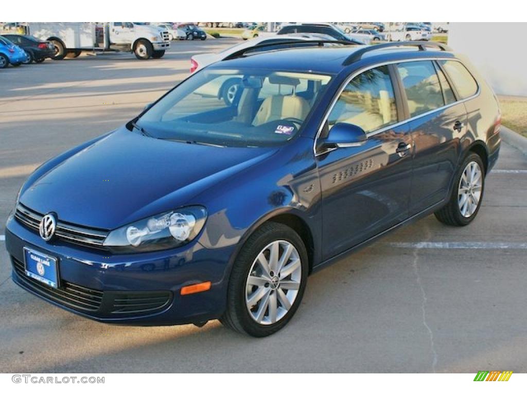 Tempest Blue Metallic 2011 Volkswagen Jetta TDI SportWagen Exterior Photo #44192206
