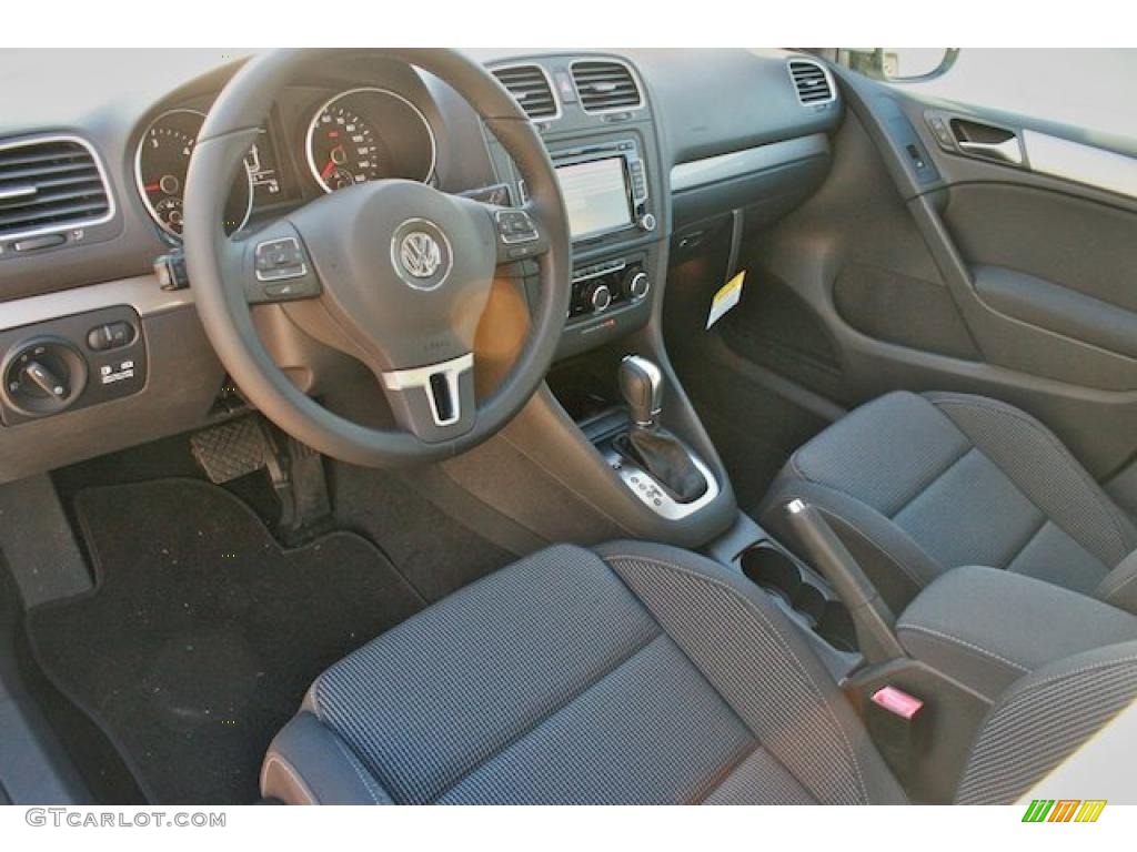 Titan Black Interior 2011 Volkswagen Golf 4 Door TDI Photo #44192743