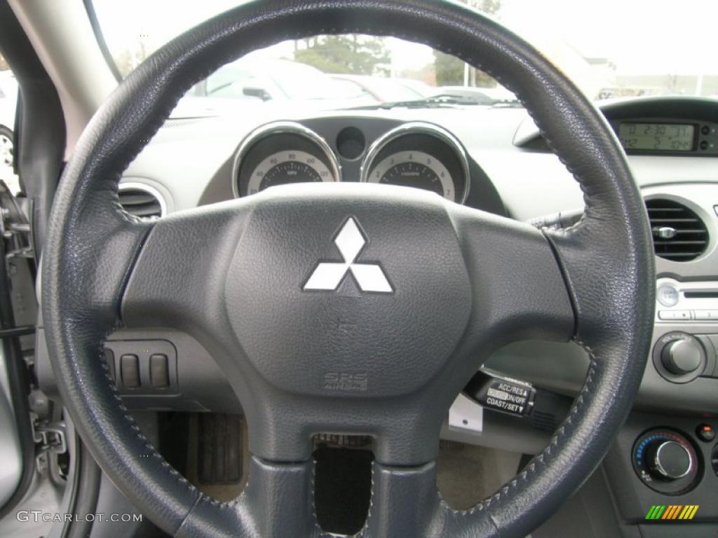 2007 Mitsubishi Eclipse SE Coupe Dark Charcoal Steering Wheel Photo #44193047