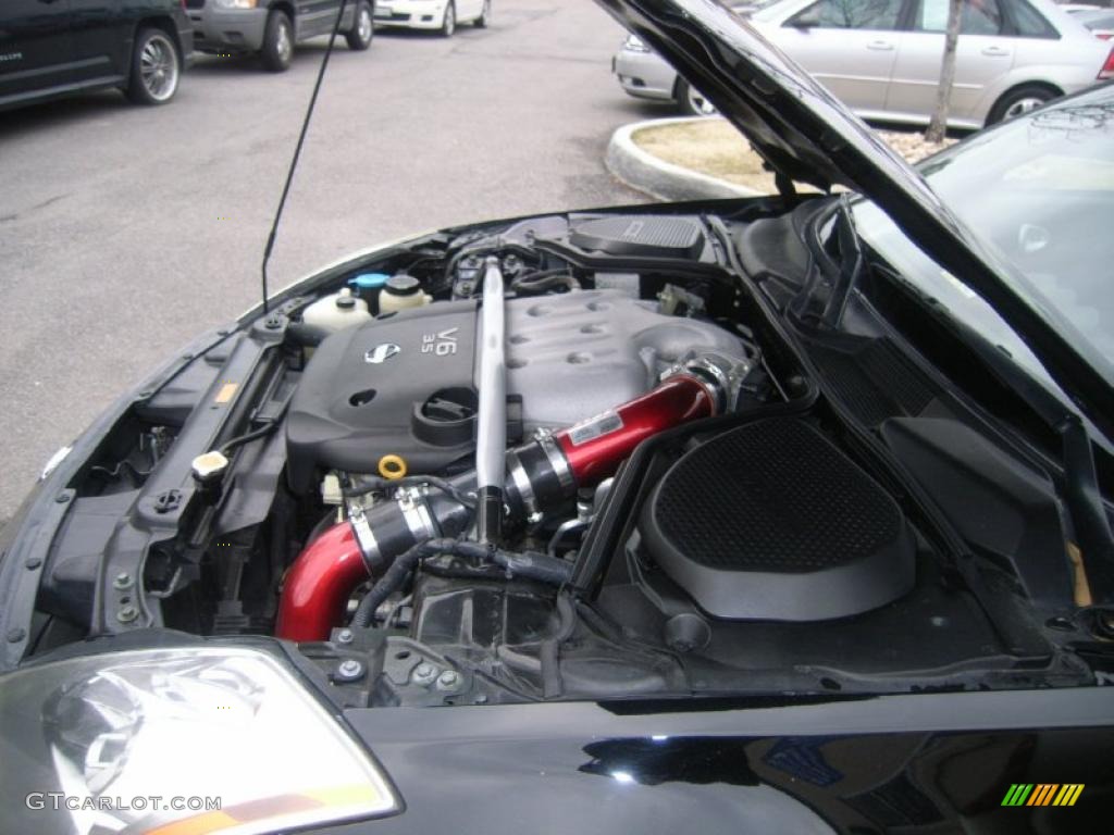 2004 350Z Touring Coupe - Super Black / Charcoal photo #21