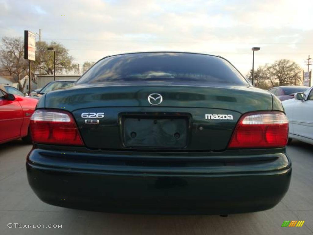 2001 626 ES - Freeport Green Metallic / Beige photo #10